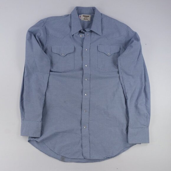 Men’s Vintage Flying R Ranchwear Ruddock Mgf Western Pearl Snap Plaid Shirt XL - Picture 1 of 6